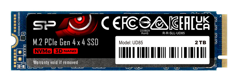 SILICON POWER SSD PCIe Gen4x4 M.2 2280 UD85, 2TB, 3.600-2.800MB/s SP02KGBP44UD8505