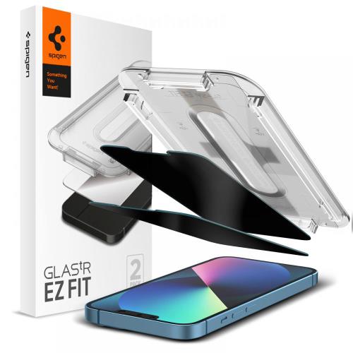 Tempered Glass Full Face Privacy Spigen Glas.tR EZ-FIT Apple iPhone 13 Pro Max (2 .)