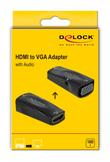 DELOCK  HDMI  VGA 66560,  audio, 1080p/60Hz,  66560