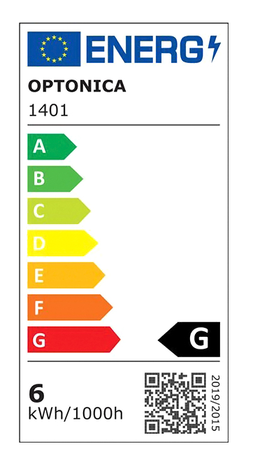 OPTONICA LED  G45 1401, 5.5W, 6000K, E14, 450lm OPT-1401