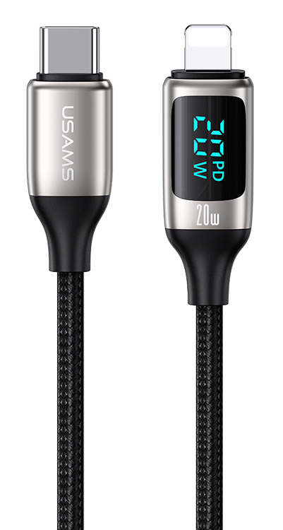 USAMS  Lightning  USB-C US-SJ545, 20W PD, 1.2m,  SJ545USB02