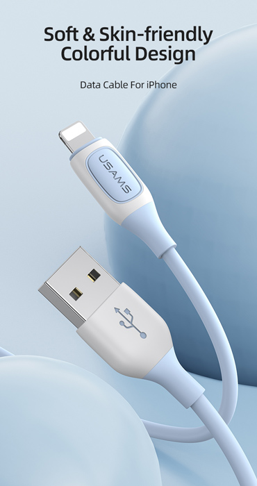 USAMS  Lightning  USB US-SJ595, 12W, 1m,  SJ595USB01