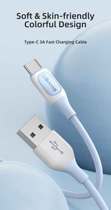 USAMS  USB-C  USB US-SJ596, 15W, 1m,  SJ596USB01