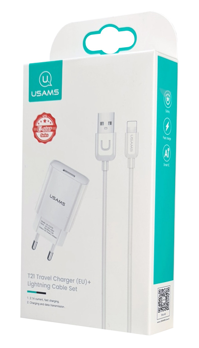 USAMS   T21OCLN01   Lightning, USB 2.1A,  T21OCLN01