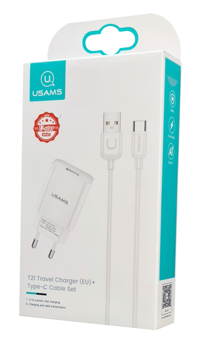 USAMS   T21OCTC01   USB-C, USB 2.1A,  T21OCTC01