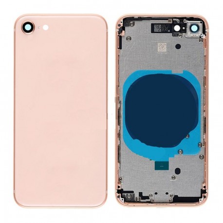 Apple iPhone 8 BackCover Full Body+Camera Lens RoseGold HQ