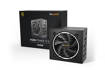 BEQUIET PSU PURE POWER 12 M 1200W BN346, GOLD CERTIFIED, MODULAR CABLES, SILENT OPTIMIZED 12 CM FAN, 10YW.