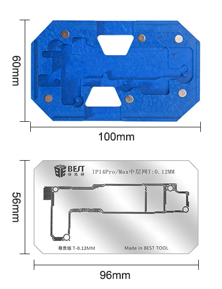 BEST Reballing stencil 3D BST-084,  iphone 14 Pro/14 Pro Max CPU BST-084