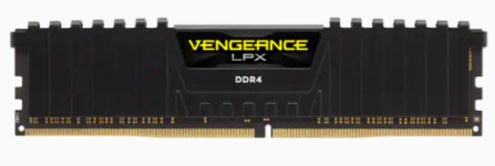 CORSAIR RAM DIMM XMS4 8GB CMK8GX4M1E3200C16, DDR4, 3200MHz, LATENCY 16-20-20-38, 1.35V, VENGEANCE LPX, XMP 2.0, BLACK, LTW.