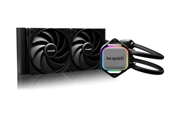 BEQUIET CPU HYDRO COOLER PURE LOOP 2 240MM BW017, INTEL 1700/1200/1150/1151/1155, AMD AM45/AM4, SQUARE ARGB ILLUMINATING COOLING BLOCK, 2x FAN PURE WINGS 3 120MM, 3YW.