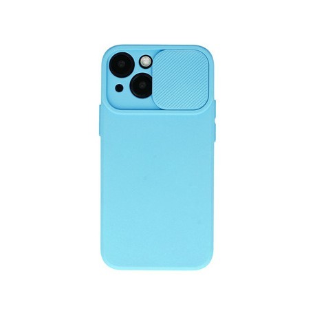 Apple iPhone 15 Testa Camshield Silicone Light Blue