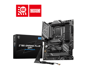 MSI MB Z790 GAMING PLUS WIFI, SOCKET INTEL LGA1700 14th/13th/12th GEN CPU, CS INTEL Z790, 4 DIMM SOCKETS DDR5, DP/HDMI, LAN 2.5G, WIFI, ATX, 3YW.