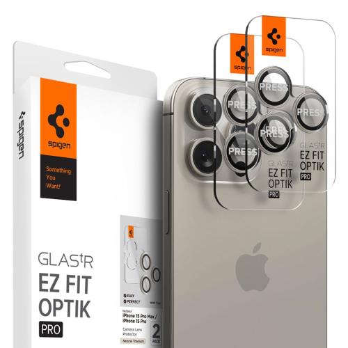    Spigen Optik.tR EZ-FIT    Apple iPhone14 Pro/ 14 Pro Max/ 15 Pro/ 15 Pro Max/ 16 Pro/ 16 Pro Max Natural  (2 .)