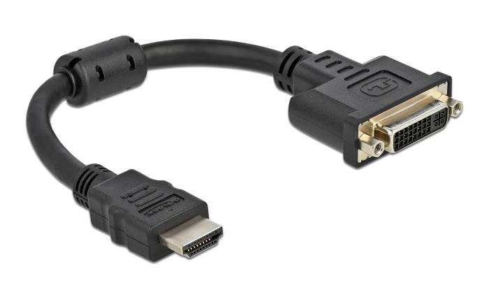 DELOCK  HDMI  DVI 65206, 4K/30Hz, 20cm,  65206