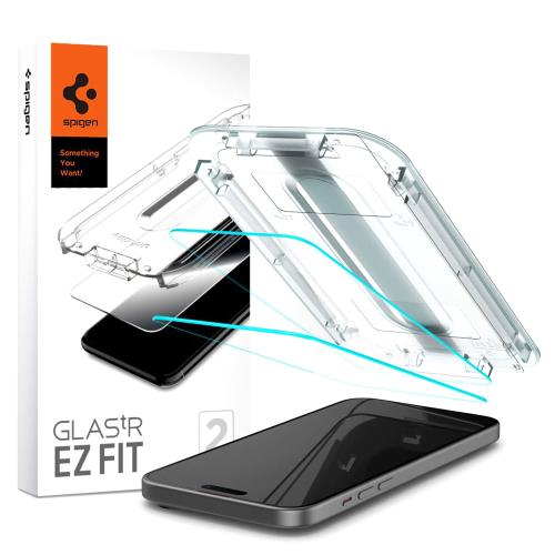 Tempered Glass Full Face Spigen Glas.tR EZ-FIT Apple iPhone 15 Plus (2 .)