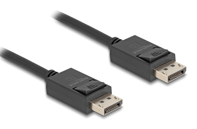 DELOCK  DisplayPort 2.1 80492, 8K/60Hz 4K/120Hz 40 Gbps 1m,  80492