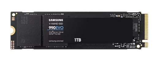 SAMSUNG SSD M.2 NVMe PCI-E GEN4 1TB MZ-V9E1T0BW SERIES 990 EVO, M.2 2280, NVMe PCI-E GEN4x4, READ 5000MB/s, WRITE 4200MB/s, 5YW.