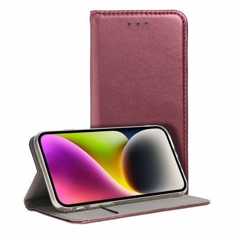 Xiaomi Redmi Note 10/Note 10S Testa Magnet Case Burgundy