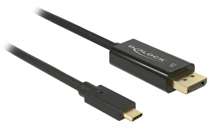 DELOCK  USB-C  DisplayPort 85255, DP Alt Mode, 4K, 1m,  85255