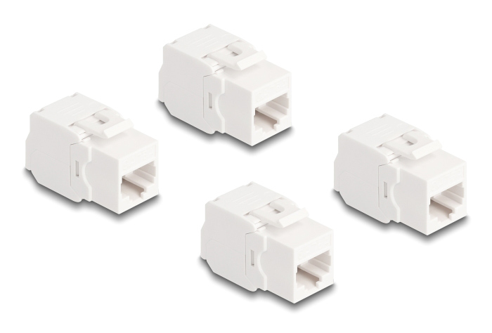 DELOCK Keystone module 86051, RJ45  LSA, Cat.6A UTP, , 4 86051