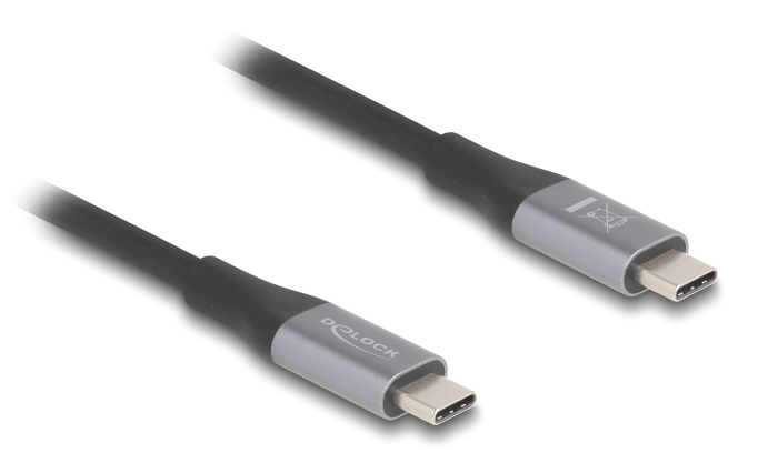 DELOCK  USB-C 81191, 240W, 40 Gbps, 8K, 1m, E-Marker,  81191