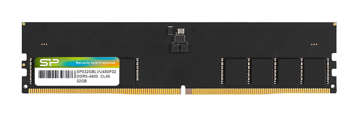 SILICON POWER  DDR5 UDIMM SP032GBLVU480F02, 32GB, 4800MHz, CL40 SP032GBLVU480F02