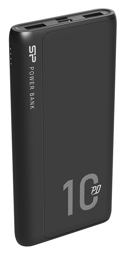 SILICON POWER power bank QP15, 10000mAh, 2x USB & USB Type-C, 3A,  SP10KMAPBKQP150K