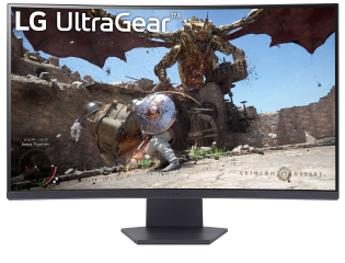 LG MONITOR 32GS60QC-B.AEUQ, CURVED VA QHD, 31.5, 16:9, 300CD/M2, 3.000:1, 1MS, 180Hz, 2560x1440, 2xHDMI/ 1xDP/ HP OUT, BLACK, 2YW.