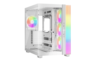 BEQUIET PC CHASSIS LIGHT BASE 600 LX WHITE BGW68, MIDI TOWER ATX, ARGB LIGHTING, W/O PSU, 3x12CM SIDE LIGHT WINGS LX, 3x12CM REAR LIGHT WINGS LX, 3YW.