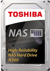 TOSHIBA HDD 3,5 4TB NAS N300 HDWQ140UZSVA, SATA3, 7200 RPM, CACHE 128 MB, 3YW.