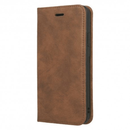 Apple iPhone 11 Pro Max Forever Leather Magnet Case Brown