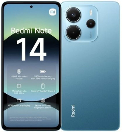 XIAOMI REDMI NOTE 14 256GB ROM/8GB RAM OCEAN BLUE EU