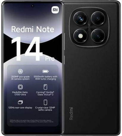 XIAOMI REDMI NOTE 14 PRO 256GB ROM/8GB RAM MIDNIGHT BLACK EU