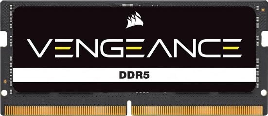 CORSAIR RAM SODIMM XMS5 16GB CMSX16GX5M1A5200C44, DDR5, 5200MHz, LATENCY 44-44-44-84, 1.1V, VENGEANCE DDR5, BLACK, LTW.