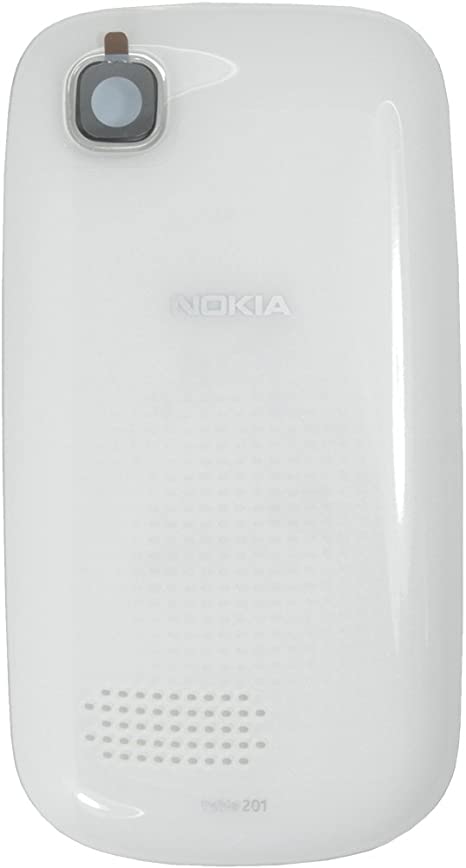 Nokia 201 battery cover white