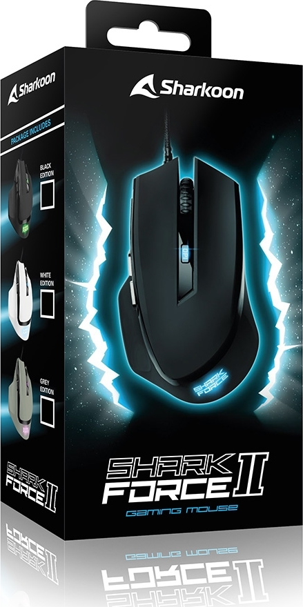 Sharkoon Shark Force 2 Black Gaming Mouse (SHARKFORCE2BK) (SHRSHARKFORCE2BK)