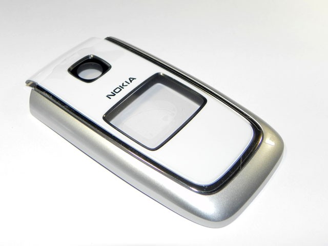 Nokia 6101 - Front Cover  Silver+ Lens White