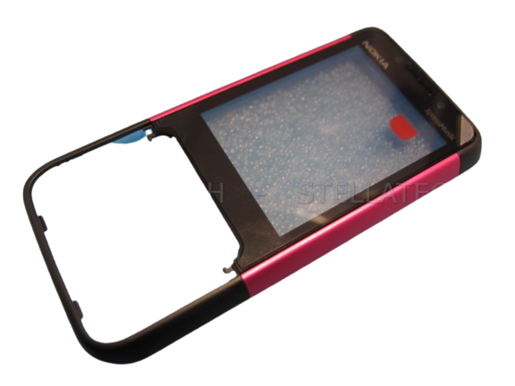 Nokia 5610 - Front Cover + Lens Black/Pink