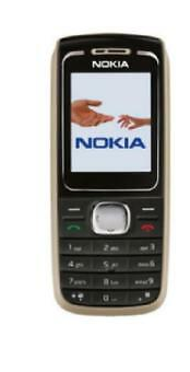 Nokia 1650 Front Cover Black