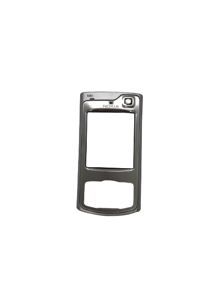 Nokia N80 - Front Cover + Lens Silver