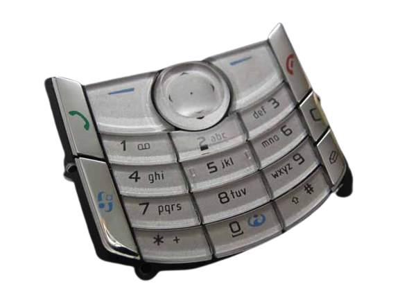 Nokia 6680 - Keypad Latin Silver