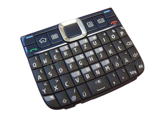 Nokia E63 - Keypad QWERTZ Blue