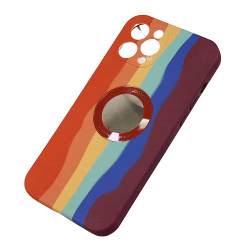 Back Cover iPhone 11 Pro Rainbow Stripes Red JDOTOM