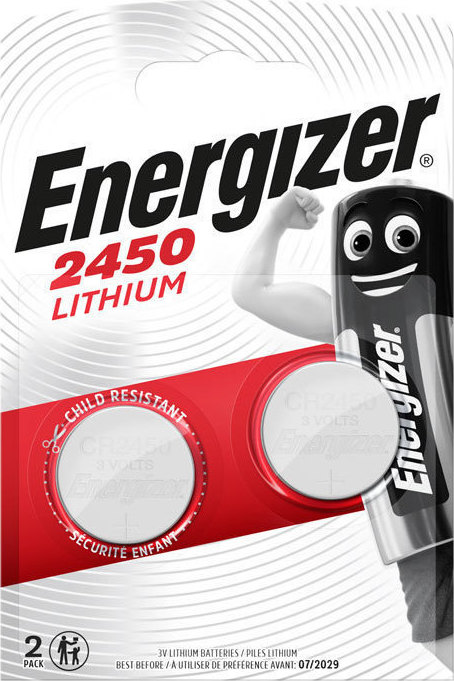 Energizer Μπαταρίες Λιθίου Ρολογιών CR2450 3V 2τμχ