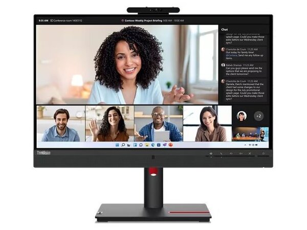 LENOVO Monitor ThinkVision T24mv-30 23.8 FHD IPS, Slim Bezel, HDMi, Display Port, USB+USB-C, Ethernet,Height adjustable, 3YearsW