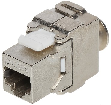 LTA KEYSTONE FX-RJ45-6A-01 ΒΥΣΜΑ RJ45 CAT6A ΛΕΥΚΟ-ΜΕΤΑΛΛΙΚΟ KRONE