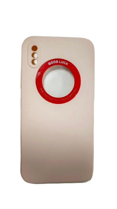  iPhone X/XS Sand Pink with Logo Hole