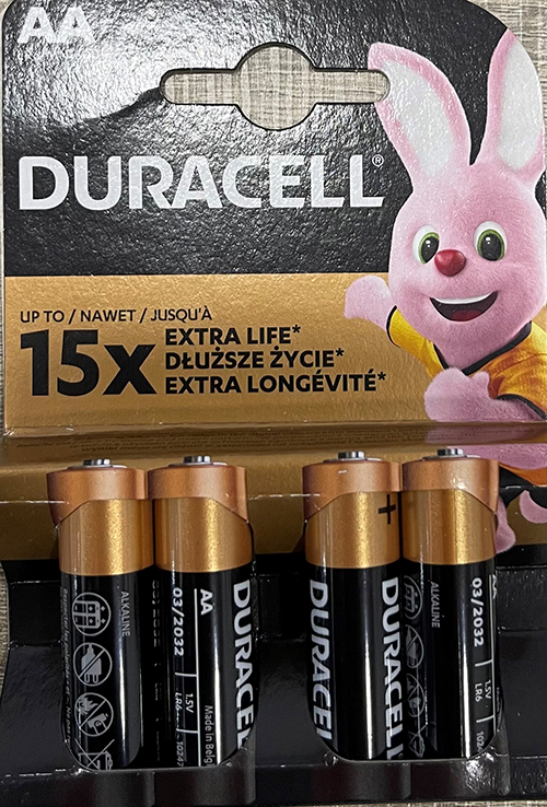 Duracell   AA 1.5V 4 (DAALR6MN15004) (DURDAALR6MN15004)