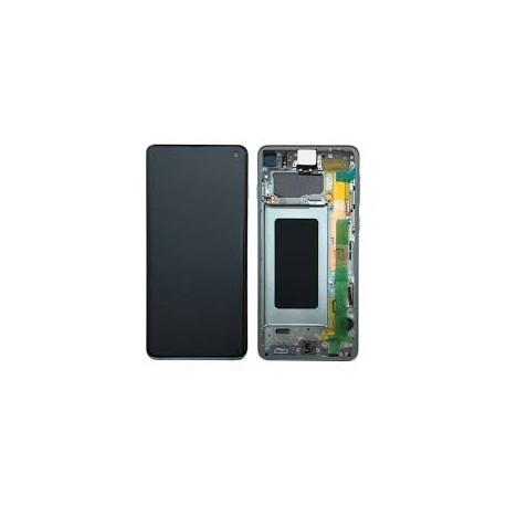 Samsung Galaxy S10 Lcd+Touch Screen+Frame Green ORIGINAL