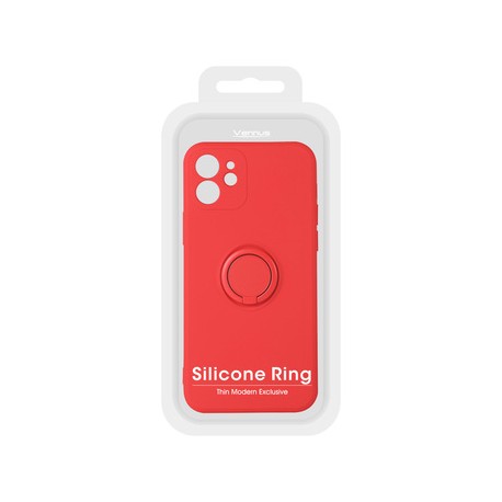 Apple iPhone 12 Pro Max Vennus Ring Silicone Red